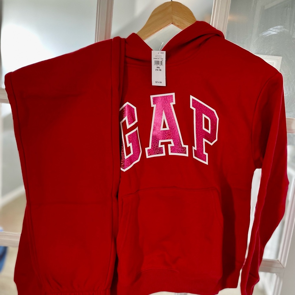 Brand new GAP Kids Red Hoodie and Sweat Pants set